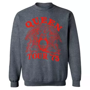 Мужской свитшот с гербом Queen Tour 75 Licensed Character