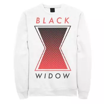 Мужской свитшот с градиентным логотипом Black Widow Marvel