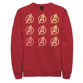 Мужской свитшот с градиентным логотипом Marvel Avengers Stack Licensed Character