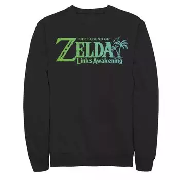 Мужской свитшот с градиентным логотипом The Legend Of Zelda Link's Awakening Licensed Character
