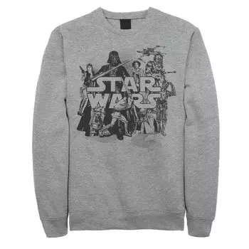 Мужской свитшот с изображением коллажа Star Wars