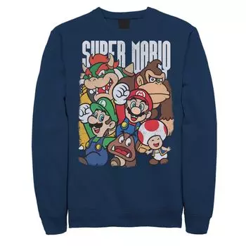 Мужской свитшот с изображением персонажей Nintendo Super Mario Licensed Character