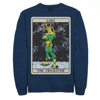 Мужской свитшот с картами Таро и комиксами Marvel Loki The Trickster Licensed Character