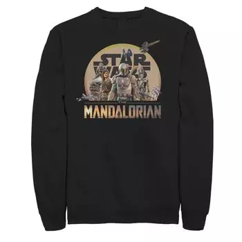 Мужской свитшот с коллажем персонажей The Mandalorian Licensed Character