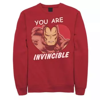 Мужской свитшот с комиксами Marvel Invincible Heart ко Дню Святого Валентина Licensed Character