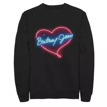 Мужской свитшот с контуром сердца Britney Spears Britney Jean Licensed Character