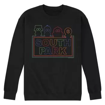 Мужской свитшот с контуром South Park Licensed Character