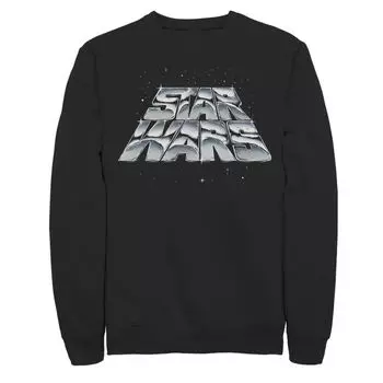 Мужской свитшот с косым хромированным логотипом Star Wars Licensed Character