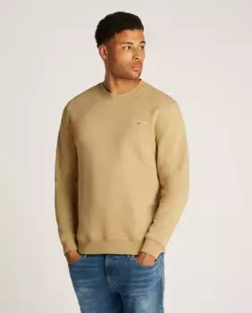 Мужской свитшот с круглым вырезом обычного кроя Tommy Jeans, цвет Mostaza