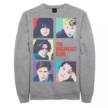 Мужской свитшот с квадратами Breakfast Club Group Shot Licensed Character