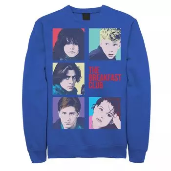 Мужской свитшот с квадратами Breakfast Club Group Shot Licensed Character