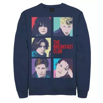 Мужской свитшот с квадратами Breakfast Club Group Shot Licensed Character