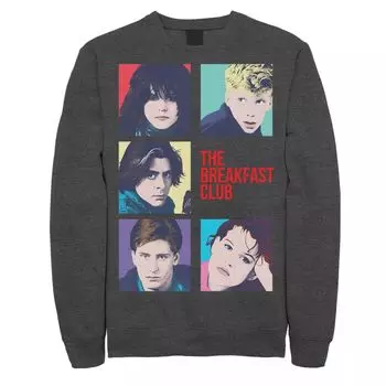 Мужской свитшот с квадратами Breakfast Club Group Shot Licensed Character