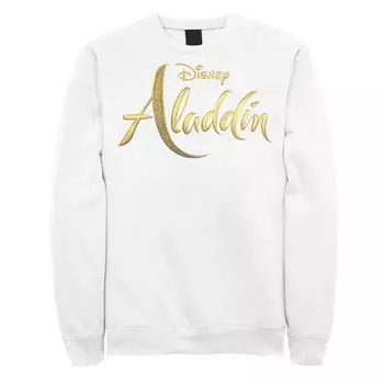 Мужской свитшот с логотипом Aladdin Disney, белый