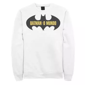 Мужской свитшот с логотипом Batman: O Mundo Brazil Licensed Character
