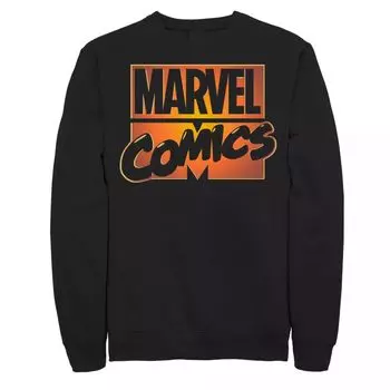 Мужской свитшот с логотипом Comics Orange Glow Halloween Marvel