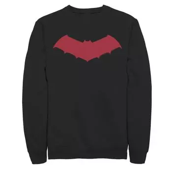 Мужской свитшот с логотипом DC Comics Batman Red Chest, Black Licensed Character, черный