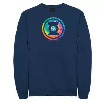 Мужской свитшот с логотипом DC Comics Green Lantern Tie Dye Licensed Character, синий