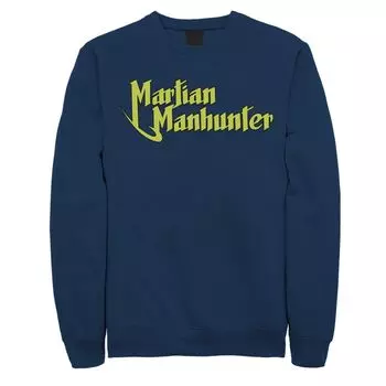 Мужской свитшот с логотипом DC Comics Martian Manhunter, Blue Licensed Character, синий