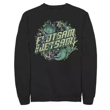Мужской свитшот с логотипом Disney Little Mermaid Flotsam & Jetsam и морскими водорослями Licensed Character