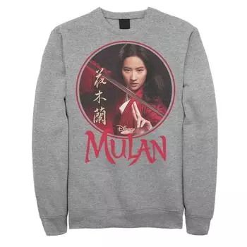Мужской свитшот с логотипом Disney Mulan Live Action Mulan Circle Portrait Licensed Character