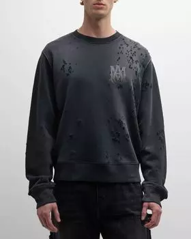 Мужской свитшот с логотипом MA Amiri, цвет Faded Black
