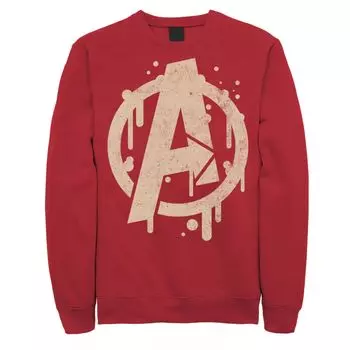 Мужской свитшот с логотипом Marvel Avengers Paint Drip Licensed Character