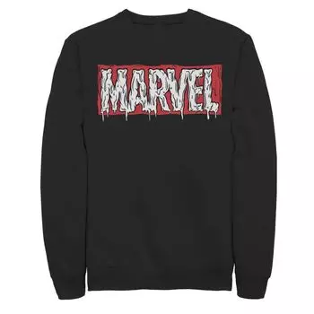 Мужской свитшот с логотипом Marvel Melting Drip Licensed Character