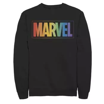 Мужской свитшот с логотипом Marvel Rainbow Gradient Licensed Character