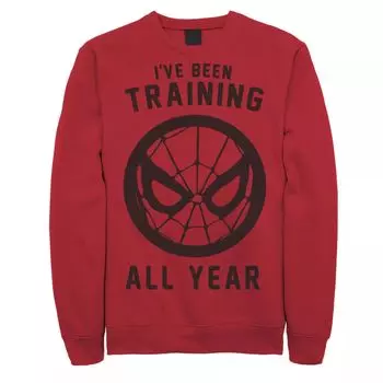 Мужской свитшот с логотипом Marvel Spider-Man «Я тренировался круглый год» Licensed Character