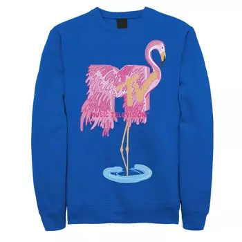 Мужской свитшот с логотипом MTV Fresh Flamingo Licensed Character