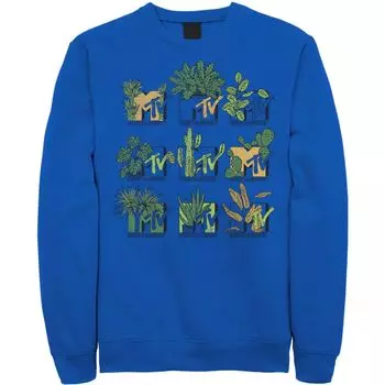 Мужской свитшот с логотипом MTV Mtve Succulents Plants Licensed Character