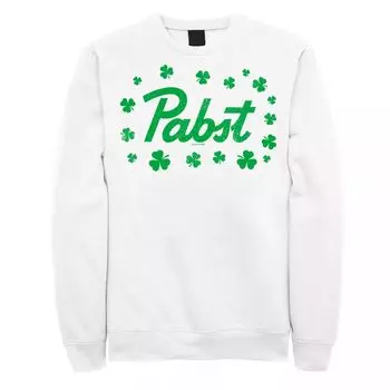 Мужской свитшот с логотипом Pabst Shamrock Licensed Character