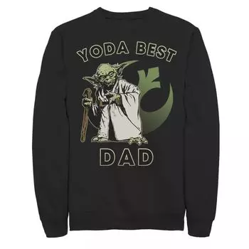Мужской свитшот с логотипом Star Wars Yoda Best Dad Rebel Licensed Character