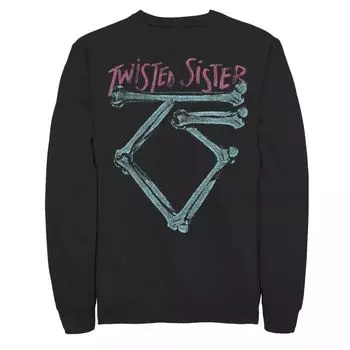Мужской свитшот с логотипом Twisted Sister Licensed Character
