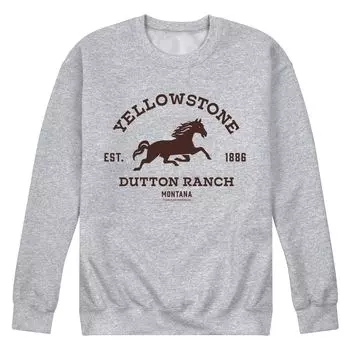 Мужской свитшот с логотипом Yellowstone Horse Licensed Character