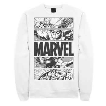 Мужской свитшот с набивной панелью в стиле ретро Marvel Avengers Licensed Character