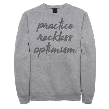 Мужской свитшот с надписью Fifth Sun Reckless Optimism Licensed Character