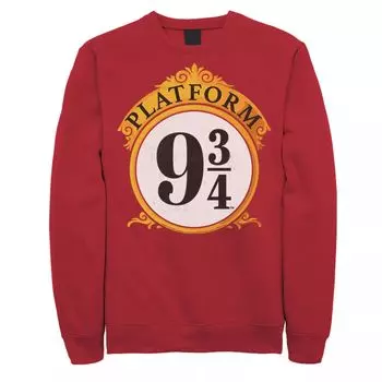 Мужской свитшот с надписью Harry Potter на платформе 9 и 3/4