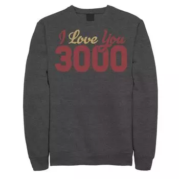 Мужской свитшот с надписью «Marvel Avengers Endgame Iron Man I Love You 3000» Licensed Character