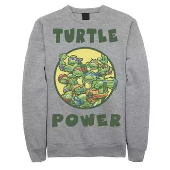Мужской свитшот с надписью Teenage Mutant Ninja Turtles Group Shot Turtle Power Licensed Character