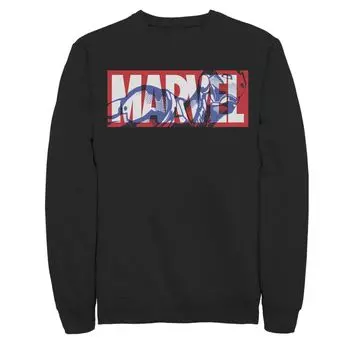 Мужской свитшот с наполнителем Marvel Classic Logo Iron Man Licensed Character