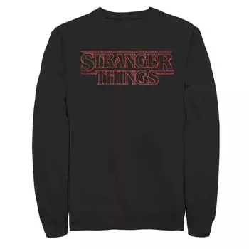 Мужской свитшот с неоновым логотипом Netflix Stranger Things Licensed Character