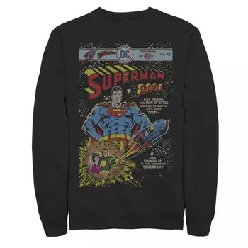 Мужской свитшот с обложкой комиксов DC Comics Superman 2001 Licensed Character