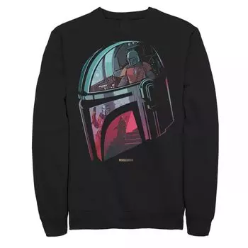 Мужской свитшот с отражением The Mandalorian Helmet Licensed Character