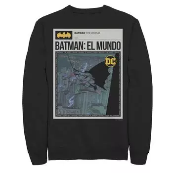 Мужской свитшот с плакатом Batman: El Mundo Mexico News Licensed Character