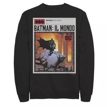 Мужской свитшот с плакатом Batman: Il Mondo Italy News Licensed Character