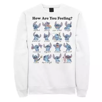 Мужской свитшот с плакатом Disney Lilo & Stitch Moods