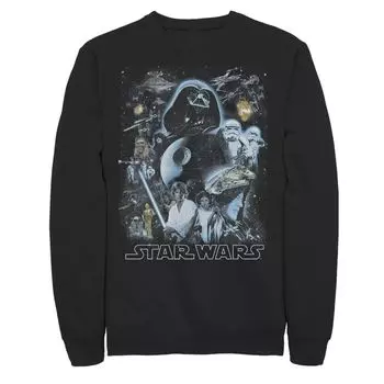 Мужской свитшот с плакатом Galaxy Of Stars Star Wars