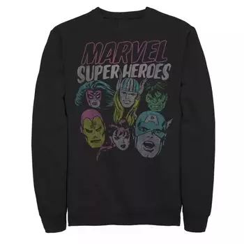 Мужской свитшот с плакатом и плакатом на тему супергероев Marvel, групповой снимок, комиксы Licensed Character